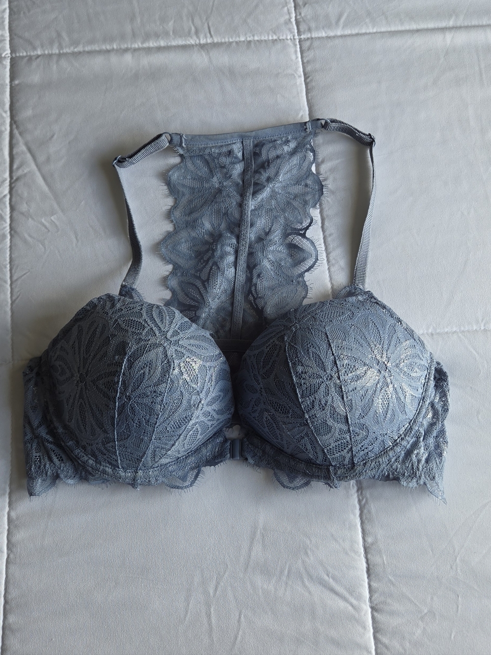 Victoria Secret Pink Lace Racerback Push Up Bra